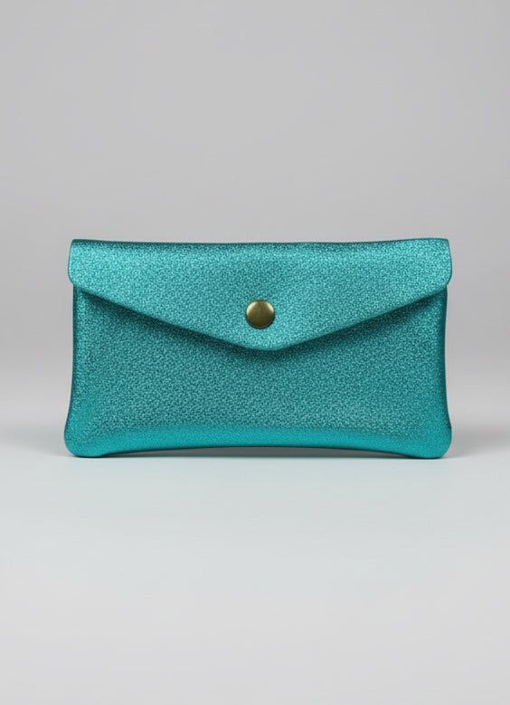 Turquoise purse 100% leather