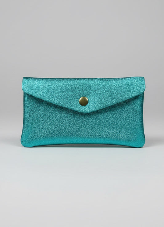 Turquoise purse 100% leather