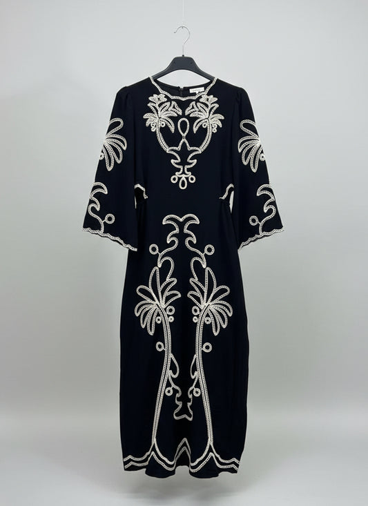 Mid length embroidered dress