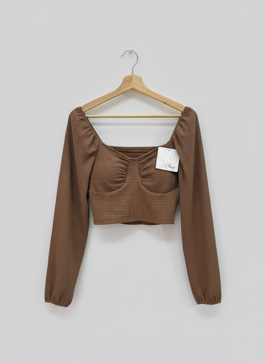 Long sleeved cropped top