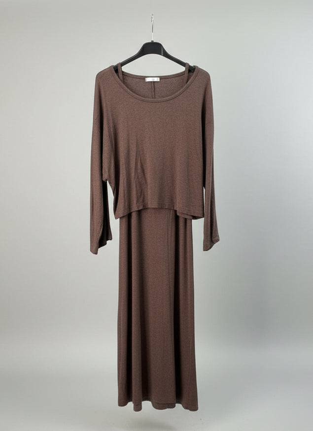 Two Piece brown dress