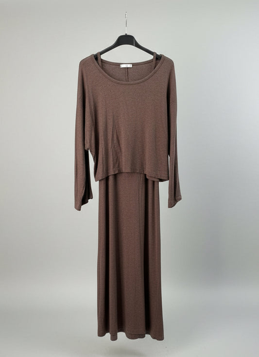 Two Piece brown dress