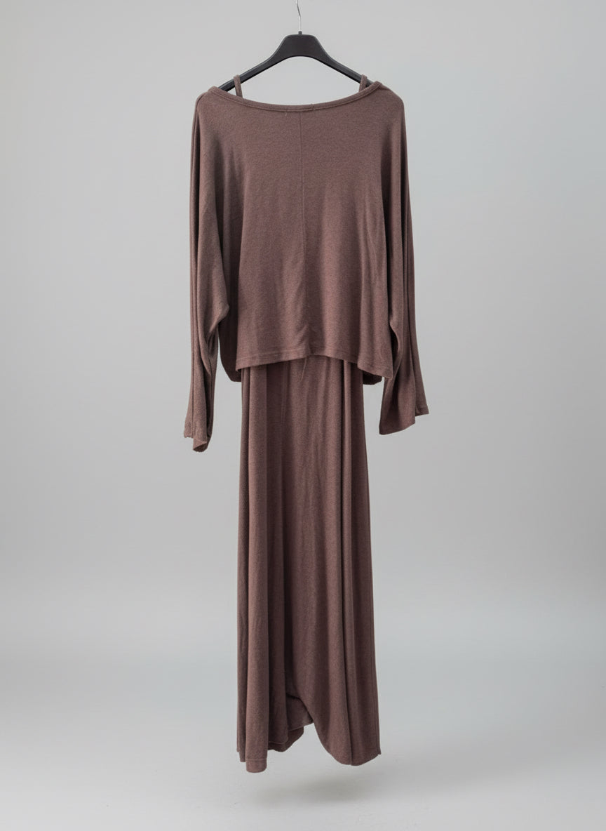 Two Piece brown dress