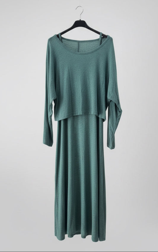 Two Piece green dress