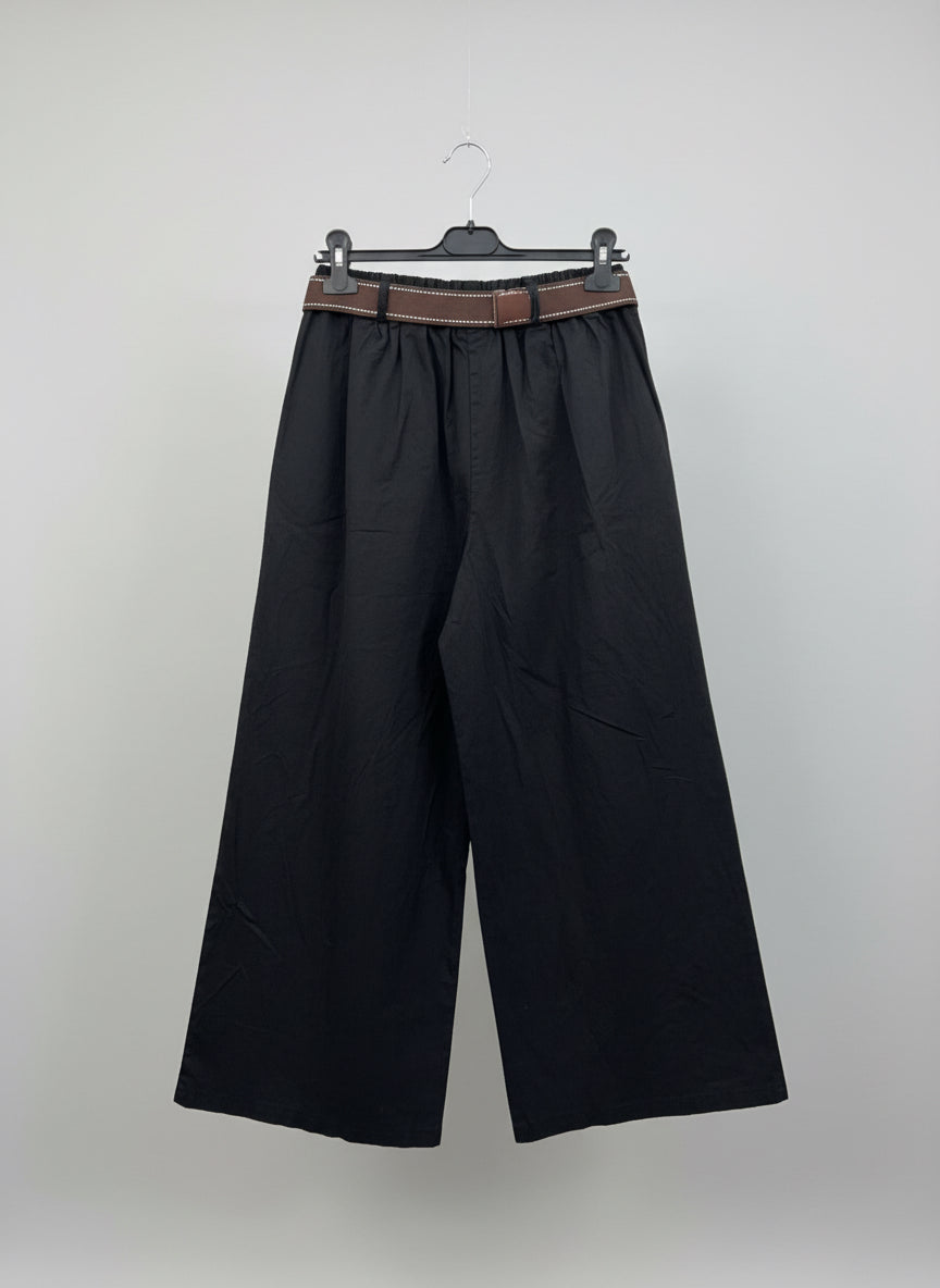 Wide Legged Black Trousers