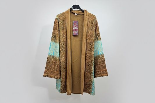 Velvet Lined Kimono Camel