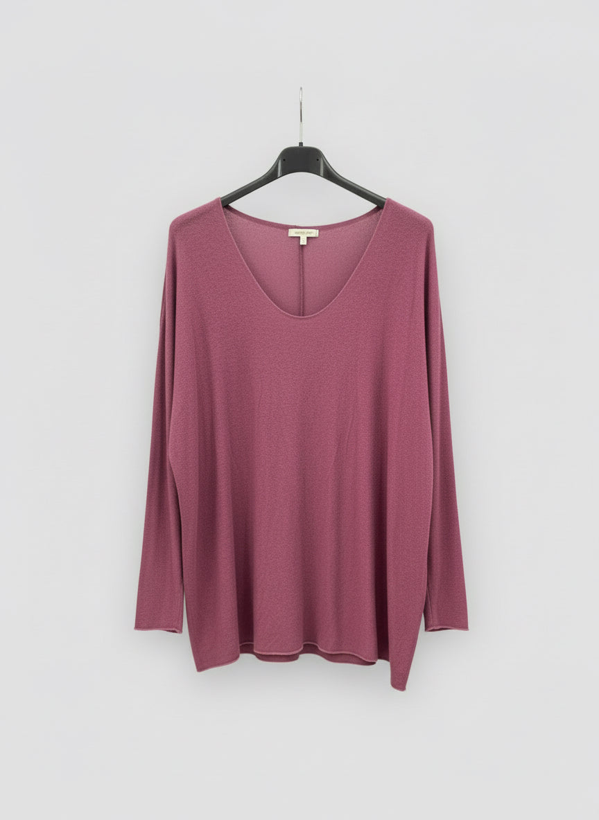Long sleeved purple top