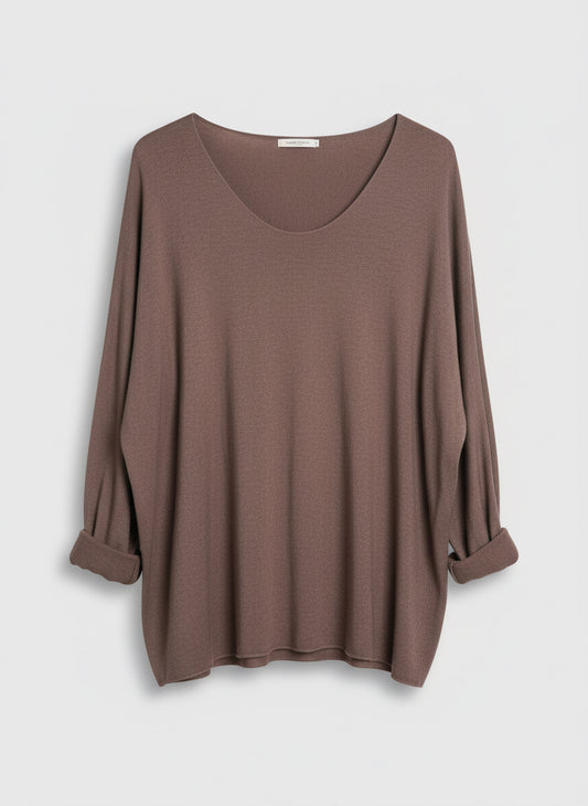 Long sleeved brown top