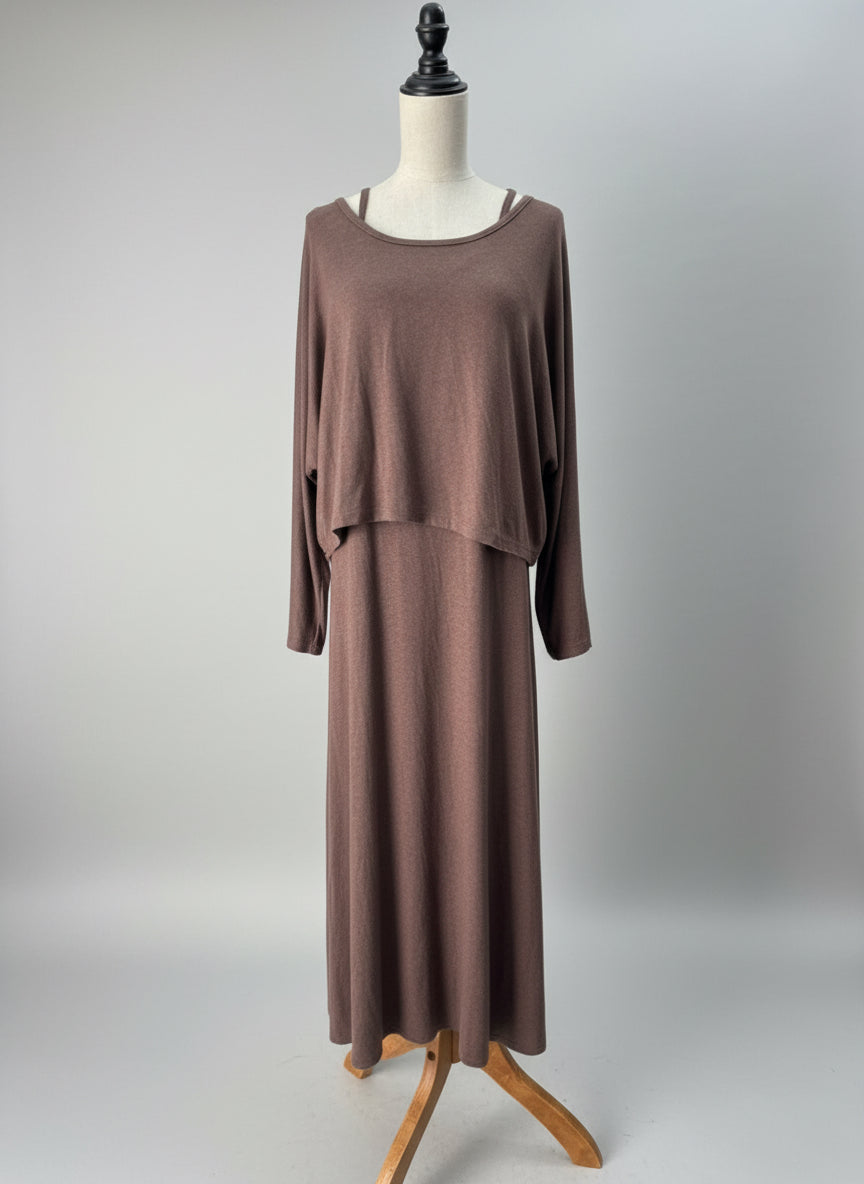 Two Piece brown dress