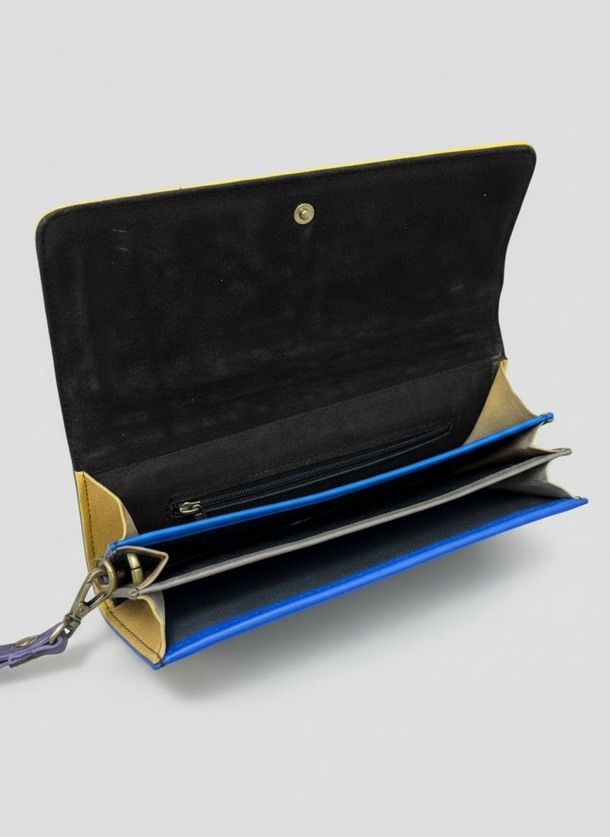 Animal stripes 100% leather handbag