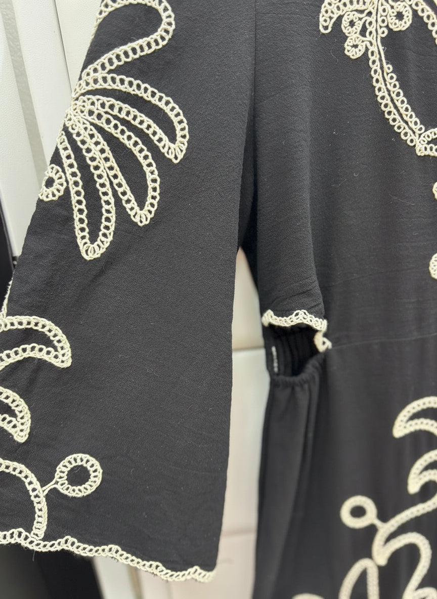 Mid length embroidered dress